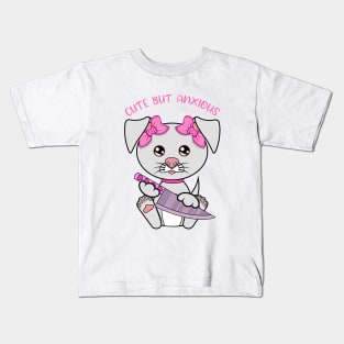 Cute but anxious, cute dog Kids T-Shirt